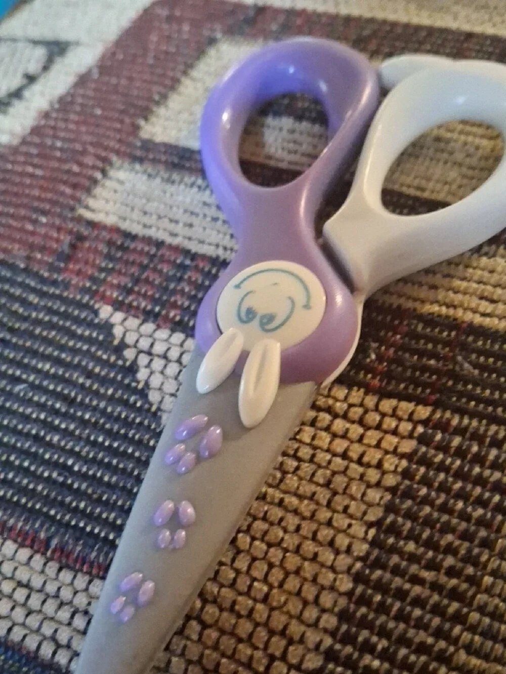 Blue and Lavender Craft Scissors Set - Multi-Purpose Home & Office Kids